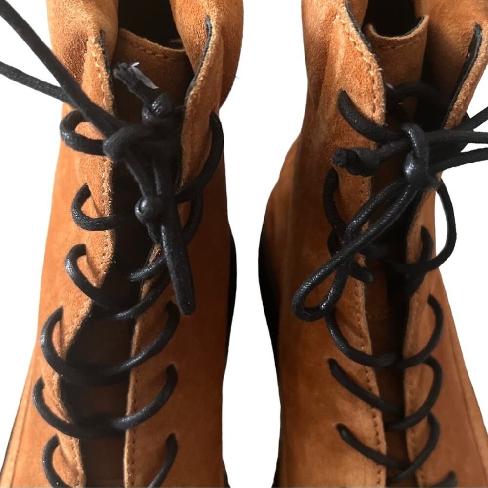 Rag & Bone Sloane Suede Platform Lace Up Combat Boots Size 41 - Picture 6 of 16